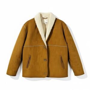 Wilfred Brown Sherpa-Lined Jacket